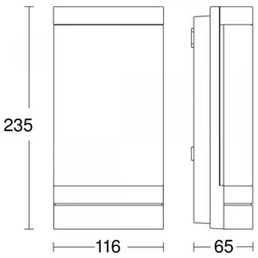Steinel 067212 - LED Kültéri lámpa érzékelővel L 271 SC LED/6,6W/230V IP44