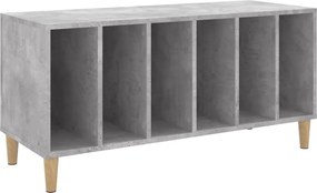 vidaXL betonszürke szerelt fa hanglemezszekrény 100 x 38 x 48 cm