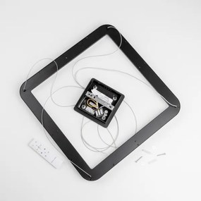 Brilagi - LED dimmelhető kábeles csillár FALCON SLIM LED/50W/230V 50x50 cm fekete + távirányító