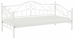 Egyszemélyes ágy 90 cm Danina (fehér) (ágyráccsal). 1016020