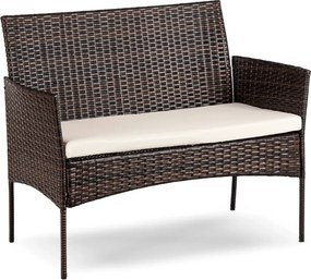 Kerti bútor szett barna/bézs színben – MISSISIPI