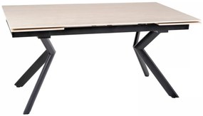 Norton bővíthető étkezőasztal bézs/fekete 160-240 cm
