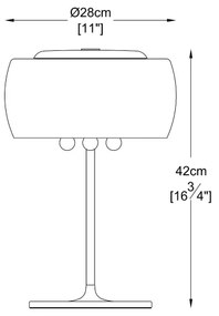 Brilagi - LED Kristály asztali lámpa JEWEL 3xG9/42W/230V