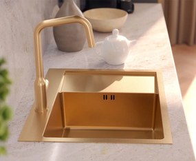 Acél mosogatótálca RUSSEL 116 Copper