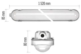Fényerőszabályozható LED műszaki lámpatest MISTY LED/29/37/45/51W/230V 4000K IP66
