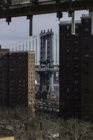 Poszter 61x91,5cm Manhattan híd New York épületeken át, Assaf