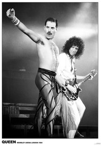 Plakát Queen - Wembley 1984, (59.4 x 84.1 cm)