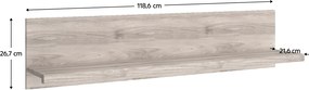 Polc 120, nairobi gesztenye, JESI NEW