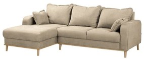 Bézs sarokkanapé (bal oldali) Beata – Ropez