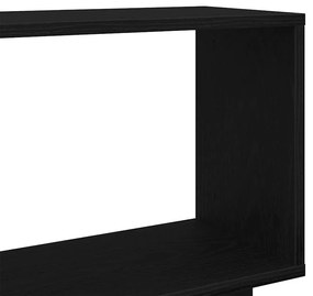 fekete tölgy szerelt fa könyvespolc 80x24x96 cm