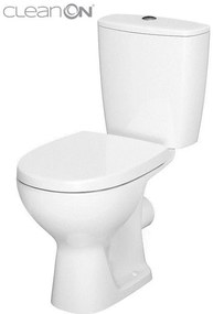 Cersanit ARTECO - WC kombi + antibakteriális ülőke lassan záródó funkcióval, vízszintes hulladék, K667-056