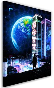 Gario Vászonkép Város a Föld bolygóra nézo kilátással - Gab Fernando Méret: 40 x 60 cm
