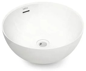 Bathco 4131 - BARI pult tetejére helyezhető mosdótál, Ø 37 cm, porcelán/fehér