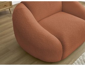 Narancssárga buklé fotel Tina – Bobochic Paris