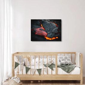 Kép - Láva (üvegen) (70x50 cm)