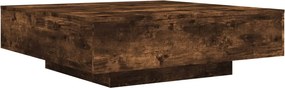 vidaXL füstös tölgy színű szerelt fa dohányzóasztal 100 x 100 x 31 cm