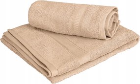 Textil törölköző Clarysse Elegance 60x110 cm homokszínű, 100% pamut