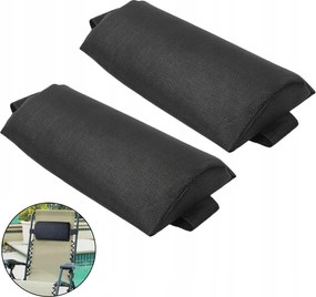 2x összecsukható fotelek összecsukható fejpárna kerti napozóágyhoz