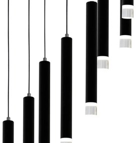 LED Csillár zsinóron CARBON 12xLED/12W/230V