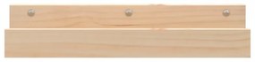 2 db tömör fenyőfa fali polc 50 x 12 x 9 cm