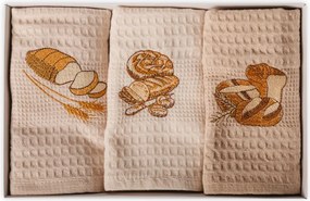 EMI Bread waffle szövésű konyharuha szett 3 db