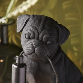 Endon modern asztali lámpa pug puppy matt fekete end107325