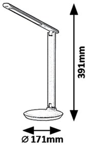 Rabalux 6980 - LED Szabályozható asztali lámpa OSIAS LED/9W/230V