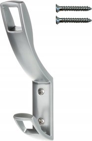 Fali akasztó dupla matt króm törölköző ruhák fürdőszoba