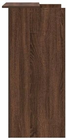 recepciós pult barna tölgy 55x50x103,5 cm szerelt fa