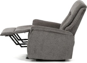 Elektromos relax fotel állítható háttámlával szürke szövet TV-Q8575 GREY2