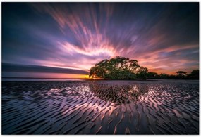 Poszterek 200x135 Gyönyörű lila tájkép