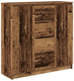 antik fa szerelt fa tálalószekrény fiókos 100,5x35x98,5 cm