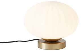Design asztali lámpa sárgaréz opálüveggel - Mochi