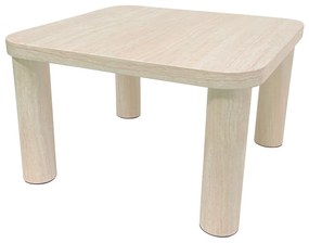 Bézs dohányzóasztal márvány dekorral 60x60 cm Solano – Actona