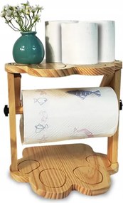 Szalvétatartó, Ce, fa, 29x29x28,5 cm