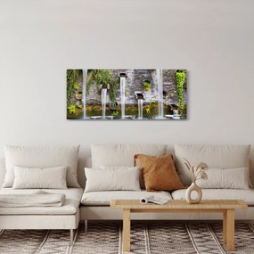 Kép - Kőfal, Hamburg, Németország (120x50 cm)