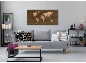 Li-Go 4457/A/4 - LED fali dekoráció LED/10W/5V 30000 mAh 120x60 cm tölgy