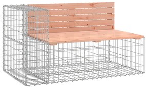tömör duglászfenyő kerti pad gabion kosárral