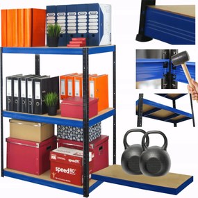 Tárolószekrény garázs fém állvány Helios 106x90x60cm 3Px275kg Pl