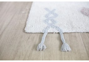 Krémszínű mosható kézi szövésű pamut gyerek szőnyeg 140x200 cm Kim – Lorena Canals