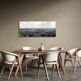 Kép - Házak háztetői Párizsban (120x50 cm)