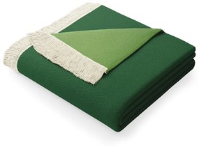 Franse zöld pamutkeverék takaró, 150 x 200 cm - AmeliaHome