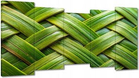 Vászonkép 150x80 Zöld fonott Zöld rattan fonott lemez