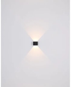 Globo 34168RB - LED Kültéri fali lámpa VERONIKA 2xLED/3W/230V IP44 fekete