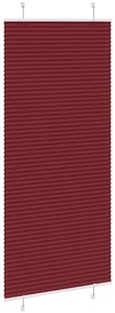pliszírozott redőny Bordeaux piros 100x200 cm szövetszélesség