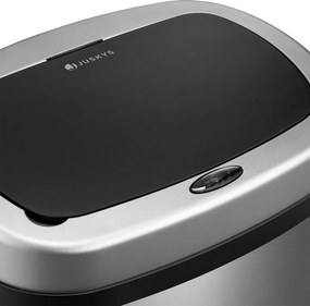 Automatikus érintésmentes hulladékgyűjtő 50 L ezüst