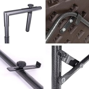 Függő összecsukható asztal rattan megjelenéssel barna