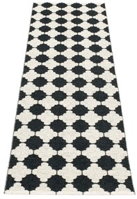 Fekete-fehér kültéri-beltéri futószőnyeg 70x225 cm Marre Black Coral – Pappelina