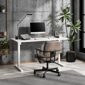 Állítható magasságú íróasztal Nojo Light 140 cm x 60 cm fehér