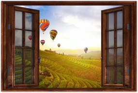 Poszterek 90x60 Tájkép Thaiföld Léggömbök